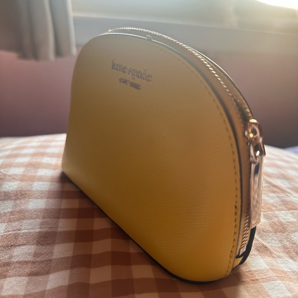 Kate Spade Yellow Cosmetic Pouch - Picture 5 of 6